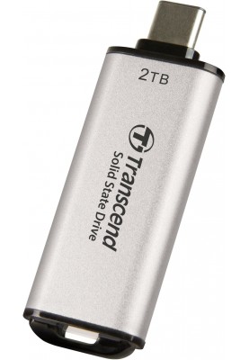 Transcend Портативний SSD 2TB USB 3.1 Gen 2 Type-C ESD300 Silver