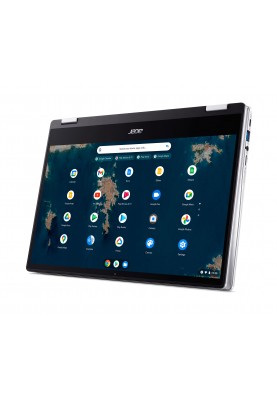 Acer Ноутбук Chromebook Spin CP314-1HN 14" FHD IPS, Intel C N4500, 8GB, F128GB, UMA, ChromeOS, сріблястий