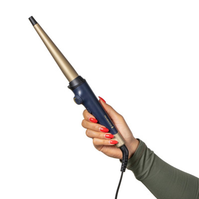 Remington Плойка Sapphire Luxe, конусна, D-13-25 mm, 130-200С, чохол, кераміка, сапфіровий