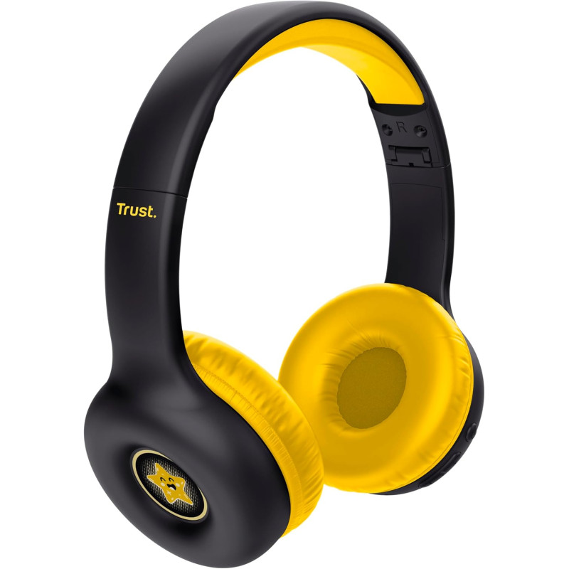 Trust Навушники On-ear Nouna Kids, Wireless, Mic, Чорний