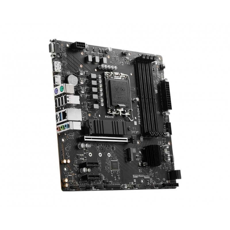 MSI Материнcька плата PRO B760M-P s1700 B760 4xDDR5 HDMI DP D-Sub mATX