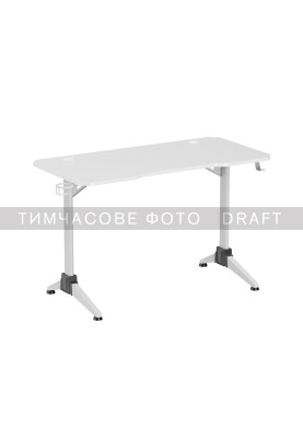2E Стіл комп'ютерний OTOROSHI, 120х60x75см, біло-сірий
