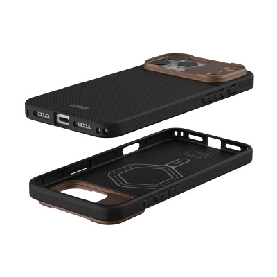 UAG Чохол UAG для iPhone 17 Pro Max, Fibr Armr Magsafe, Kevlar Graphite/Bronze