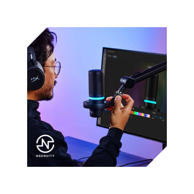 HyperX Мікрофон DuoCast RGB, Black 4P5E2AA