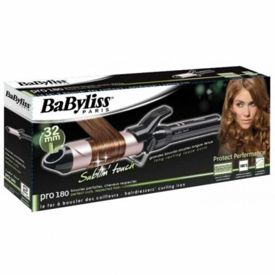 BaByliss Щипці для завивки C332E, 32 мм, 90 Вт, чорний
