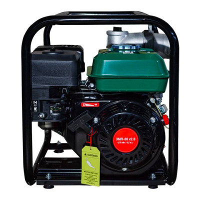ZENIT Мотопомпа бензинова ЗМП-80 v2.0, 60м3/г (1000л/хв), 6.5к.с, 25кг