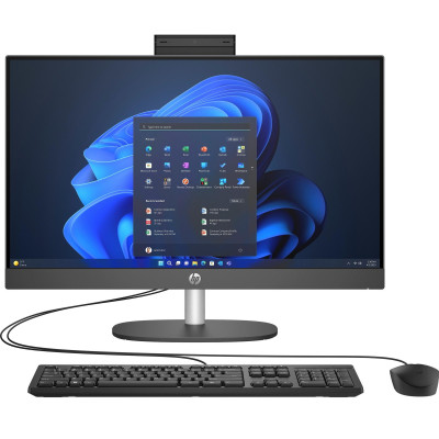 HP Комп'ютер персональний моноблок 240-G10 23.8" FHD IPS AG, Intel i3-N300, 16GB, F512GB, UMA, WiFi, кл+м, 3р, Win11P, чорний