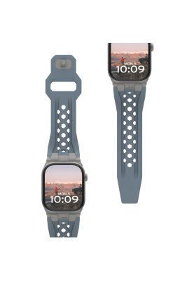 UAG Ремінець для Apple Watch Ultra 2/Ultra-49-45-44-42mm, Monarch, Cloud Blue/Titanium