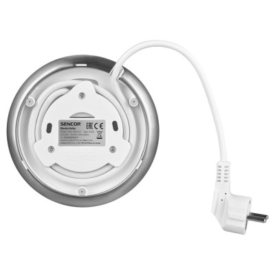 Sencor Електрочайник 1.7л, Strix, LED дисплей, підвійні стінки, сенс. керування, білий