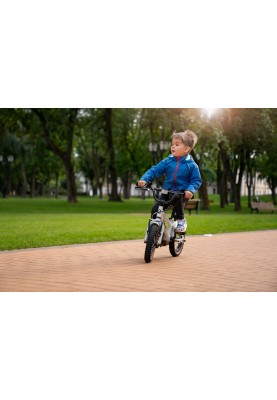 Miqilong Дитячий велосипед BS Сріблястий 12"