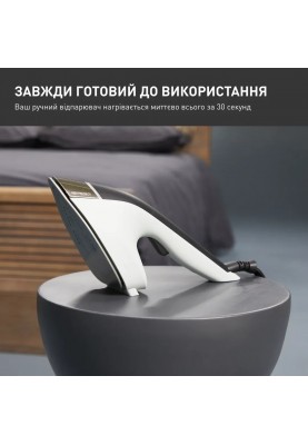 Tefal Відпарювач компактний Duo Power 2в1, 1700Вт, 400мл, паровий удар -180гр, постійна пара - 25гр, керам. підошва, світло-зелений