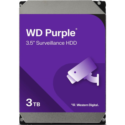 WD Жорсткий диск 3TB 3.5" 256MB SATA Purple Surveillance