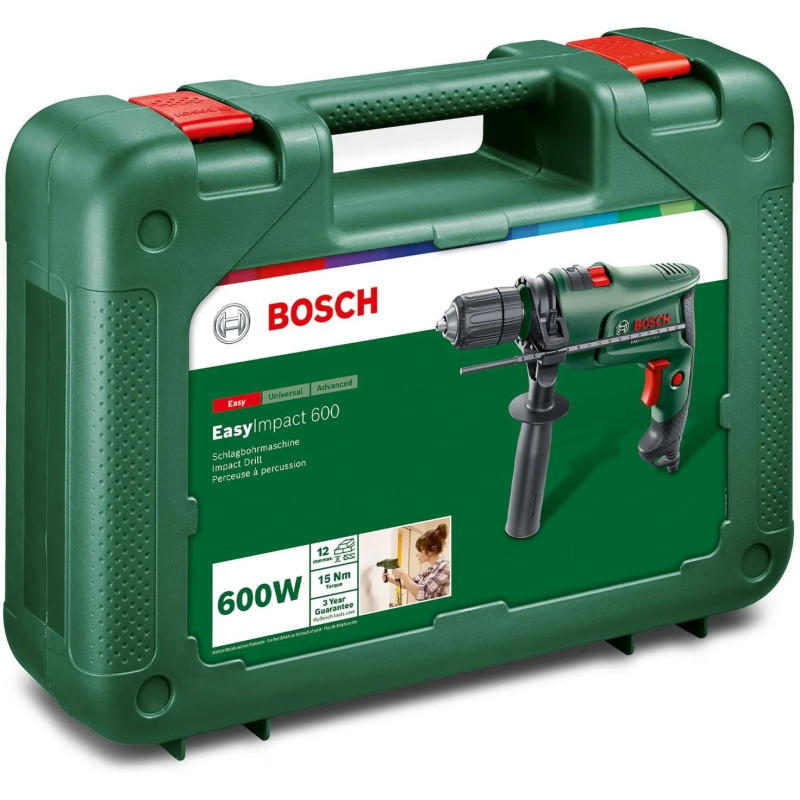 Bosch Дриль ударний EasyImpact 600 600Вт ШЗП 1.5-13мм 3000об·хв 1.7кг кейс