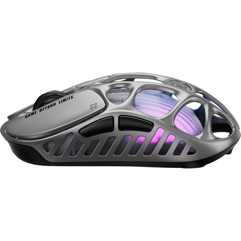 GravaStar Миша Mercury X, BT/WL/USB-A, RGB, сірий