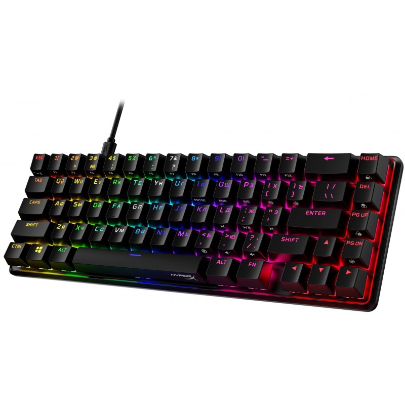 HyperX Клавіатура  Alloy Origins 65 Red USB RGB ENG/RU, Black