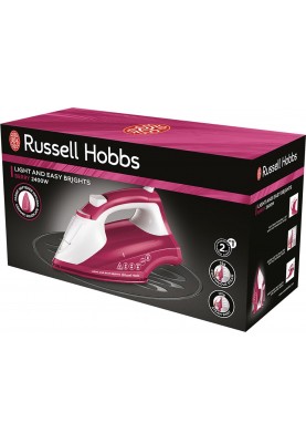 Russell Hobbs Утюг Light&Easy Brights Berry, 2600Вт, 240мл, паровий удар -115гр, постійна пара - 35гр, керам. підошва, малиновий