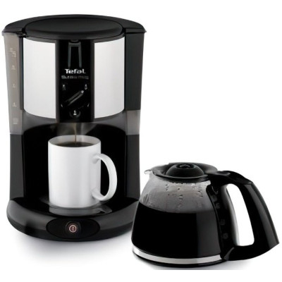 Tefal Кавоварка Tefal крапельна Subito Mug 1.25л, мелена, чорно-сріблястий