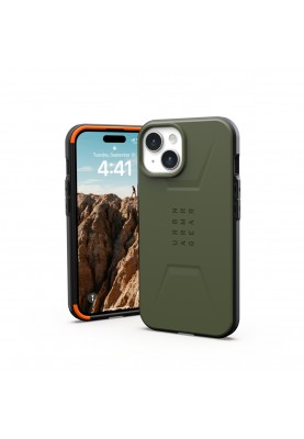 UAG Чохол для Apple iPhone 15 Civilian Magsafe, Olive Drab