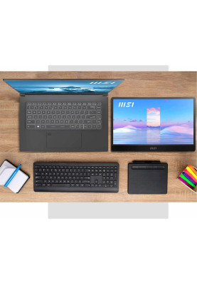 MSI Монітор портативний 15.6" PRO MP161-E2U mHDMI, 2xUSB-C, MM, IPS, Cover