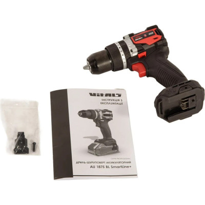 Vitals Шурупокрут-дриль акумуляторний Professional AU 1875 BL SmartLine+ 18В 75·20Нм 500·2000об/хв 1.2кг без АКБ та ЗП Vitals Шурупокрут-дриль акумуляторний Professional AU 1875 BL SmartLine+ 18В 75·20Нм 500·2000об/хв 1.2кг без АКБ та ЗП