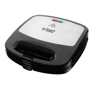 Russell Hobbs Мультимейкер Fiesta Fiesta, 750Вт, комплект-3 пластини, алюміній, корпус-нержав.сталь, пластик, чорний