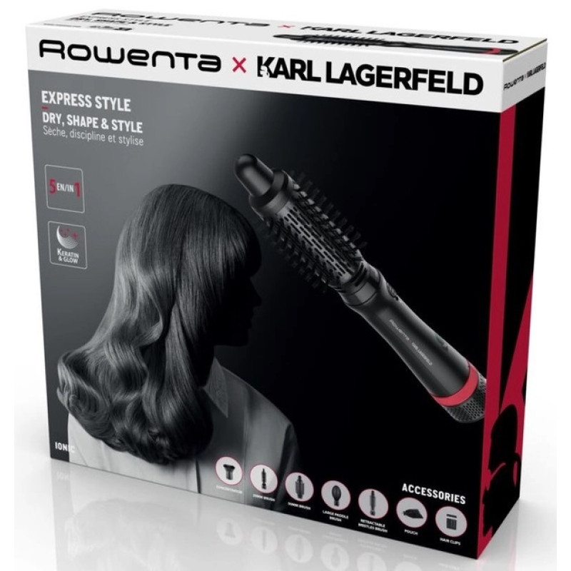 Rowenta Фен-щітка KARL LAGERFELD Express Style CF635LF0