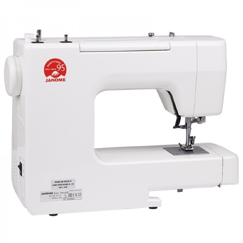 Janome Швейна машина SAKURA95, електромех., 60Вт, 15 шв.оп., петля напівавтомат, білий