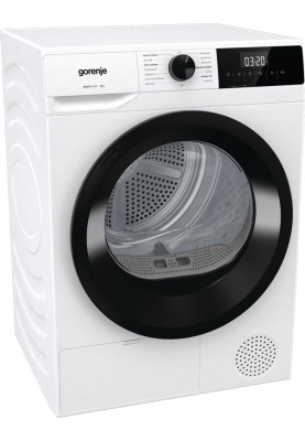 Gorenje Сушильна машина DHNE82/P конденсаційна, 8кг, А++, 60см, дисплей, білий