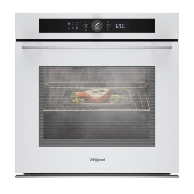 Whirlpool Духовий шафа електричний, 73л, A+, дисплей, конвекція, піроліз, телескопічні напрямні, білий