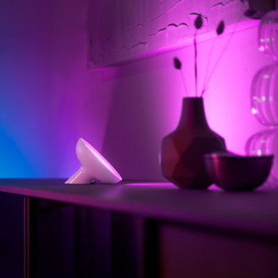 Philips Hue Настільний світильник розумний Bloom, 2000K-6500K, RGB, ZigBee, Bluetooth, димування, білий