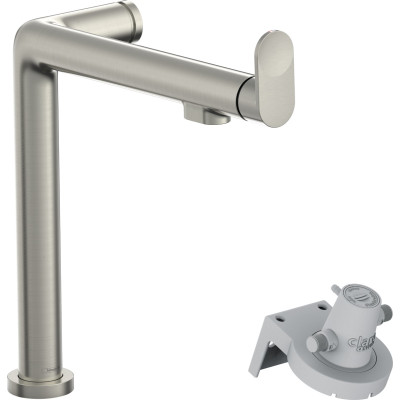 Hansgrohe Змішувач для кухні Hansgrohe  Aqittura M91, довж.виливу - 285мм, поворотний, 1важіль, FilterSystem 240, під сталь