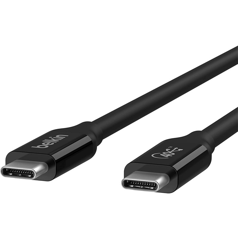 Belkin Кабель USB4 USB-C - USB-C, 40Gbps, 100W, 0.8м Black