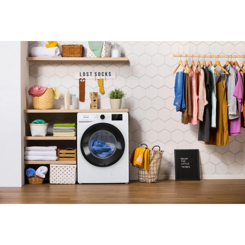 Gorenje Пральна машина фронтальна, 8кг, 1400, A+++, 55см, дисплей, пара, інвертор, білий