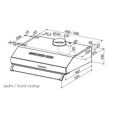 Faber Витяжка пласка, 60см, 634м3г, 2740 Pb Srm Wh A60, білий