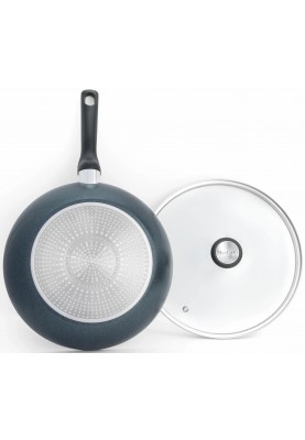 Tefal Сковорода ВОК з кришкою Generous Cook, 28см, алюміній, бакеліт, скло, чорний