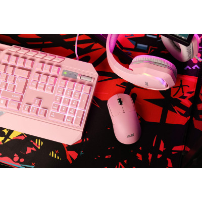 2E Gaming Миша MG355 WL, RGB, USB-A/WL, розовий
