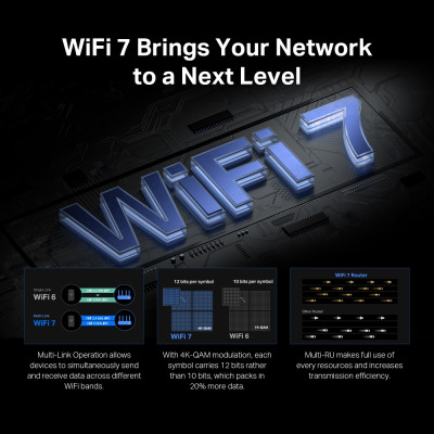 Mercusys Маршрутизатор MR37BE BE6500, 2xGE LAN, 1x2.5GE LAN, 1x2.5GE WAN, MESH Mercusys Маршрутизатор MR37BE BE6500, 2xGE LAN, 1x2.5GE LAN, 1x2.5GE WAN, MESH