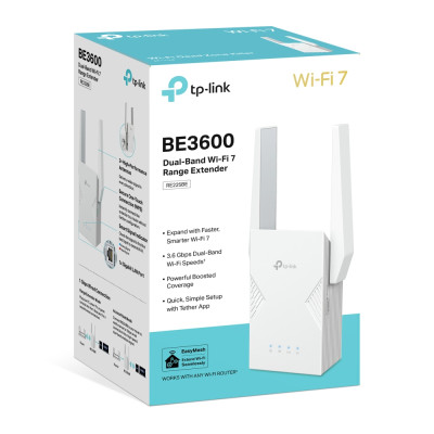 TP-Link Розширювач покриття WiFi RE225BE BE3600, 1хGE, MESH TP-Link Розширювач покриття WiFi RE225BE BE3600, 1хGE, MESH
