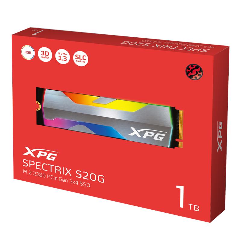 ADATA Накопичувач SSD M.2 1TB PCIe 3.0 SPECTRIX RGB