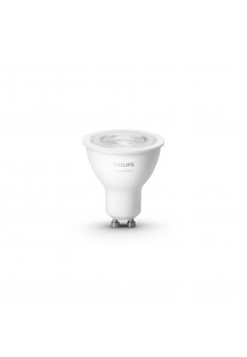 Philips Hue Лампа розумна GU10, 5.2W(57Вт), 2700K, White, ZigBee, Bluetooth, димування