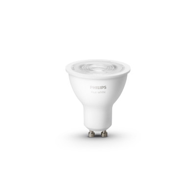 Philips Hue Лампа розумна GU10, 5.2W(57Вт), 2700K, White, ZigBee, Bluetooth, димування