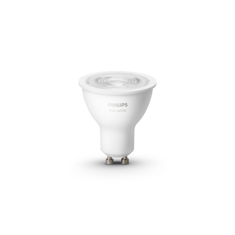 Philips Hue Лампа розумна GU10, 5.2W(57Вт), 2700K, White, ZigBee, Bluetooth, димування