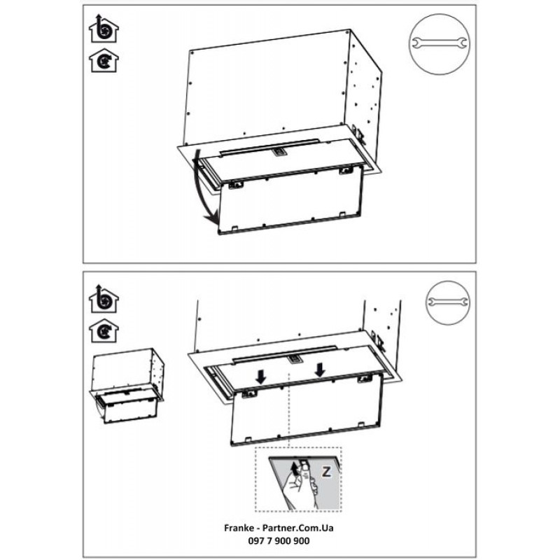 Franke Витяжка вбудовувана Box Flush EVO нерж