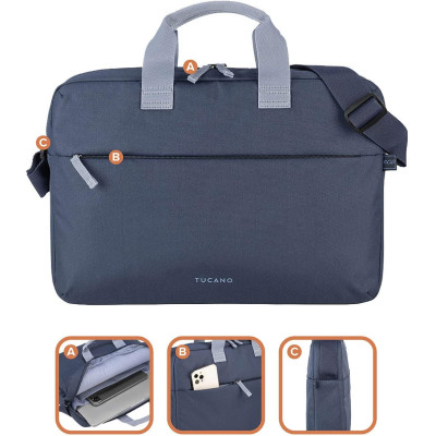 Tucano Сумка Smart 15", синя