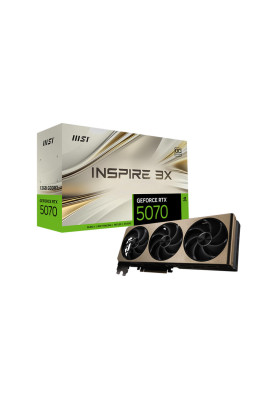 MSI Відеокарта GeForce RTX 5070 12GB GDDR7 INSPIRE 3X OC