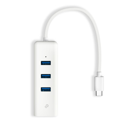 TP-Link Мережевий адаптер UE330С 1xGE, 3xUSB3.0, USB-С