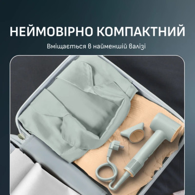 Rowenta Фен Blumia, 1300Вт, 3 режими, іоніз-я, хол. обдув, дисплей, бірюзовий