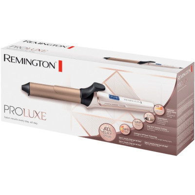 Remington Плойка ProLuxe, 54Вт, темп.режимів-11, D-32mm, 120-210С, дисплей, кераміка, розово-золотий Remington Плойка ProLuxe, 54Вт, темп.режимів-11, D-32mm, 120-210С, дисплей, кераміка, розово-золотий