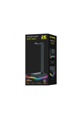 2E Gaming Підставка 3в1 для гарнітури GST320 RGB 7.1 USB Black