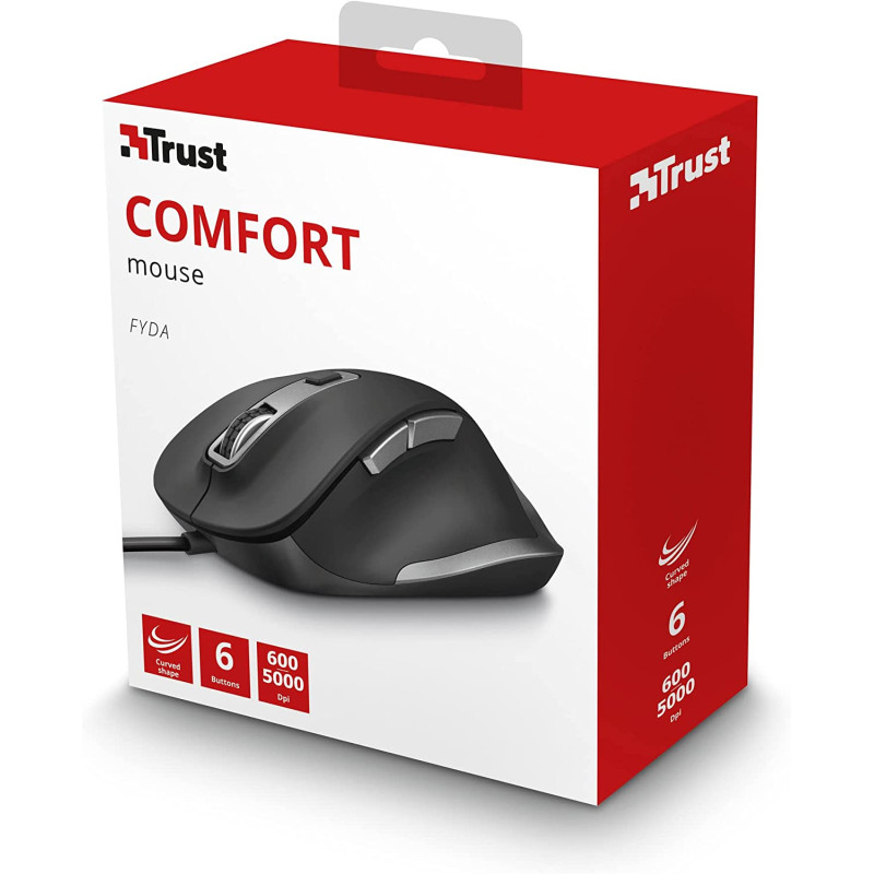 Trust Миша Fyda Comfortable ECO Black-GREY